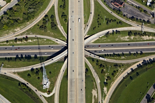 Photograph Peter Andrew Lusztyk Highway Interchange Vi on One Eyeland